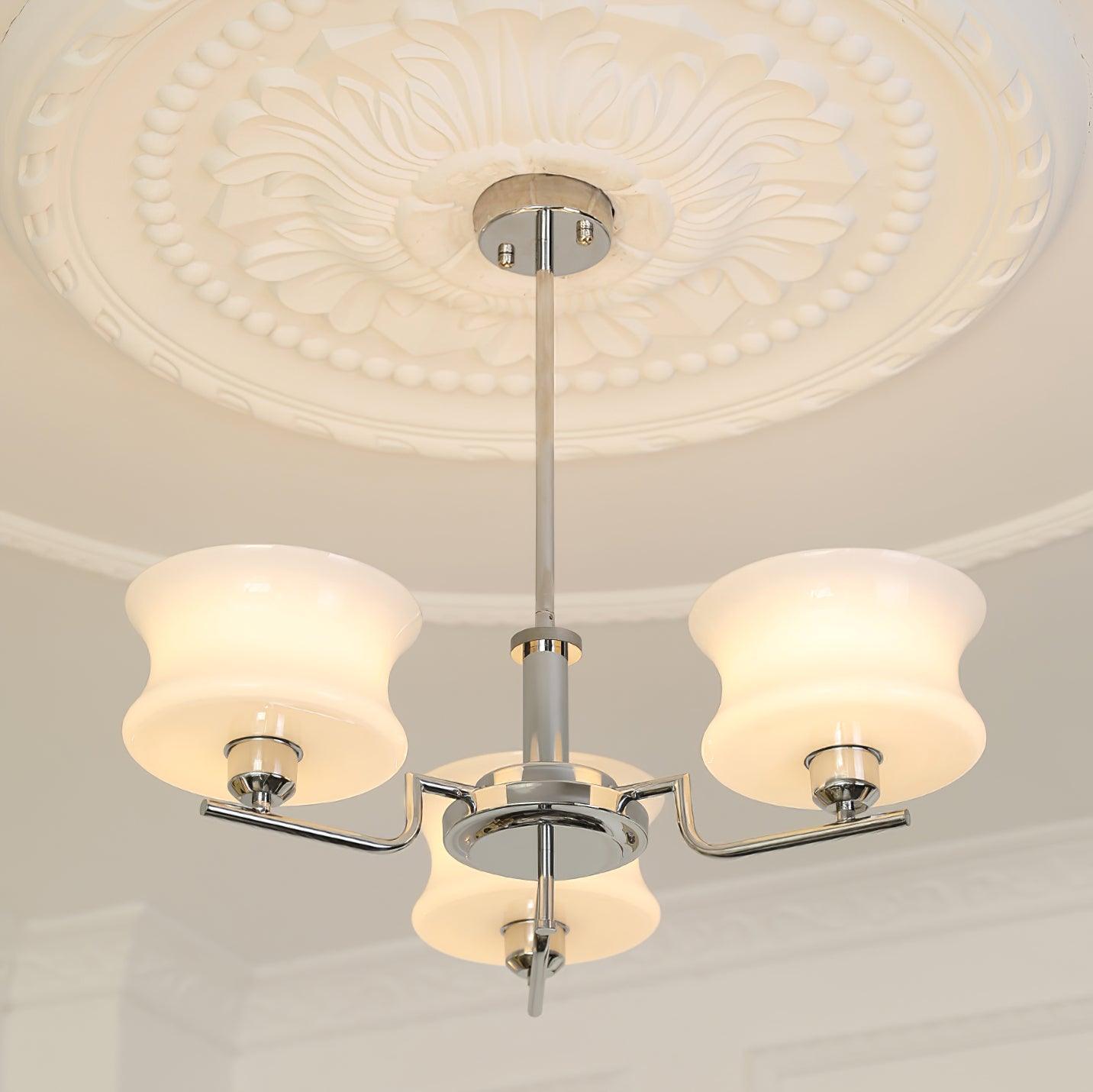 Lustra Lustre en Verre Vintage Doré Naturel