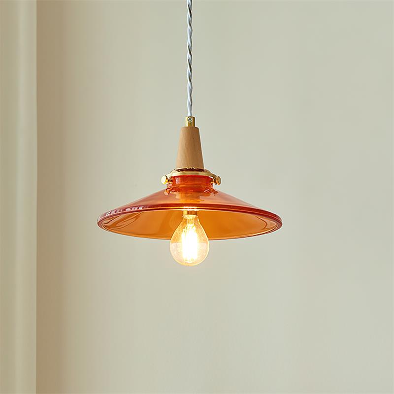 Benra Suspension Orange Verre Scandinave