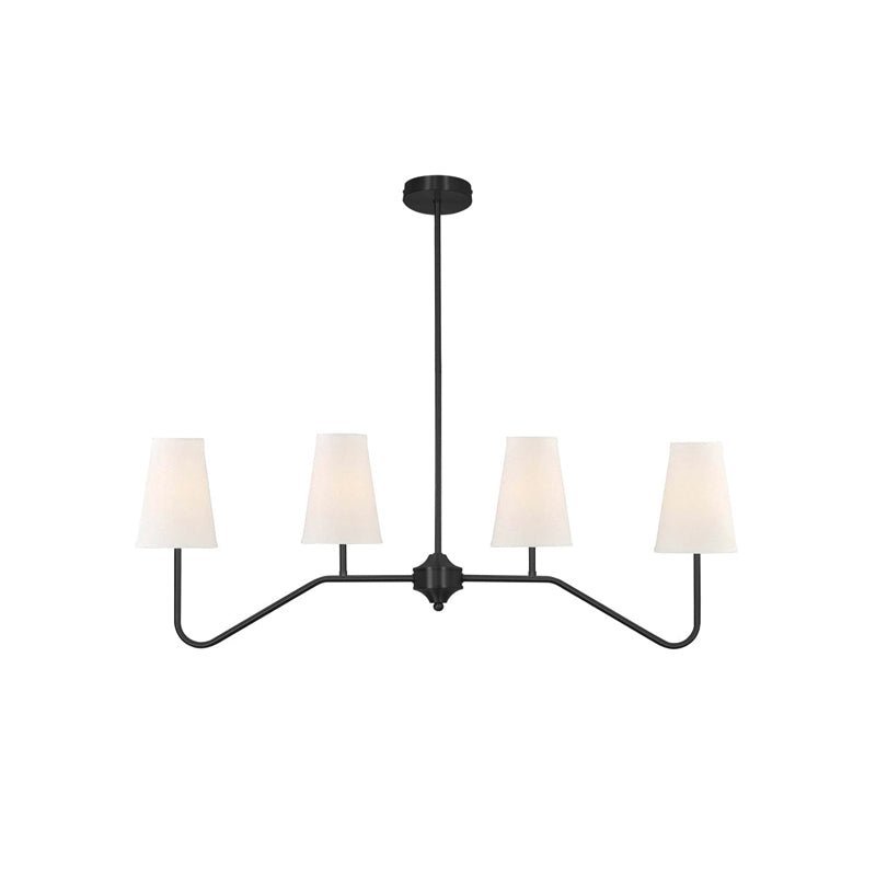 Lustra Lustre Laiton Courbé Beige Linéaire