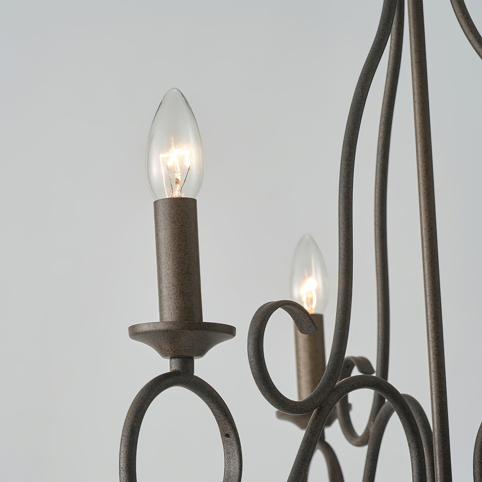 Dvaluvyu Ancien Industriel Métal Lustre