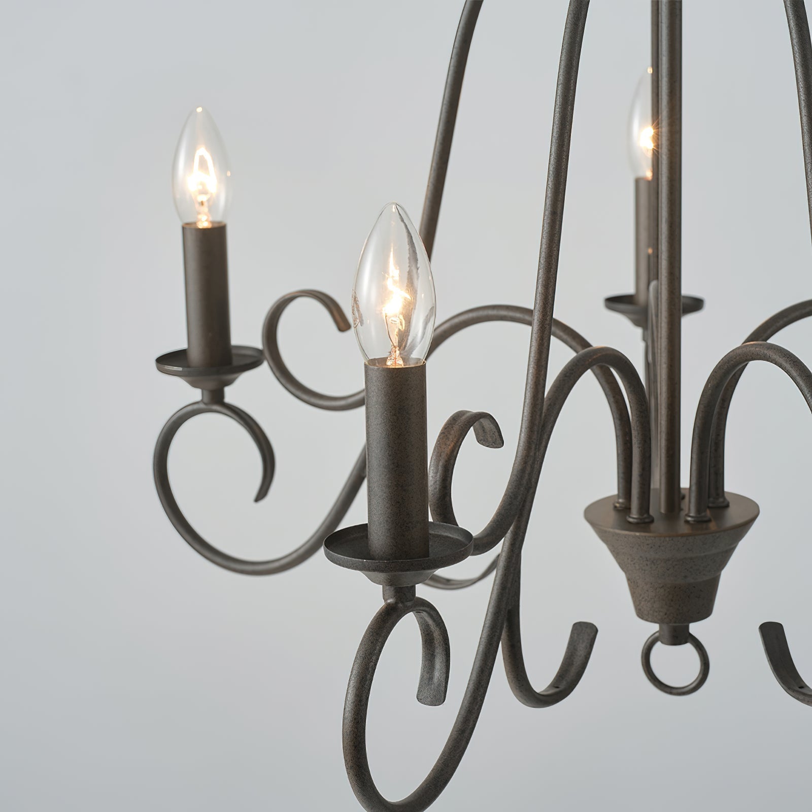 Dvaluvyu Ancien Industriel Métal Lustre