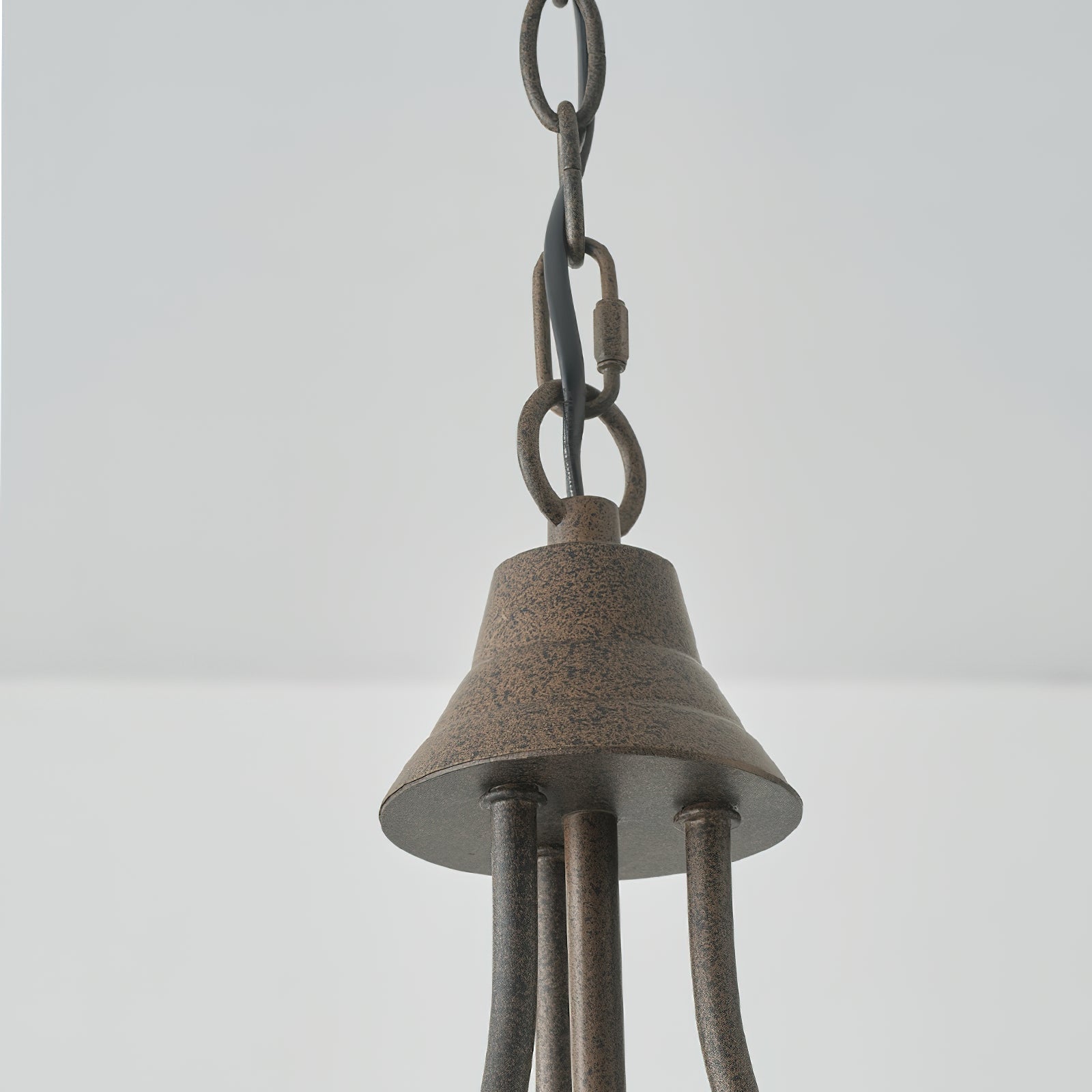 Dvaluvyu Ancien Industriel Métal Lustre