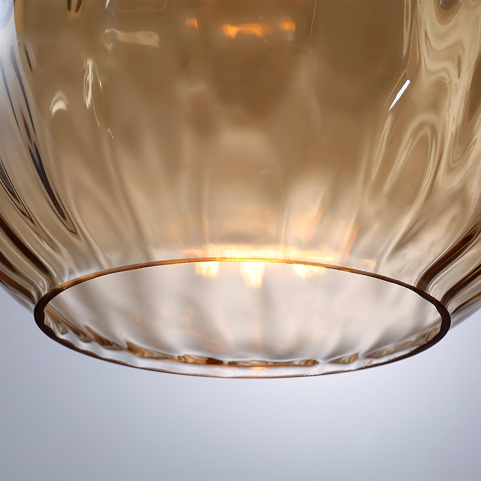 Solara Suspension en Verre Clair Nordique Moderne