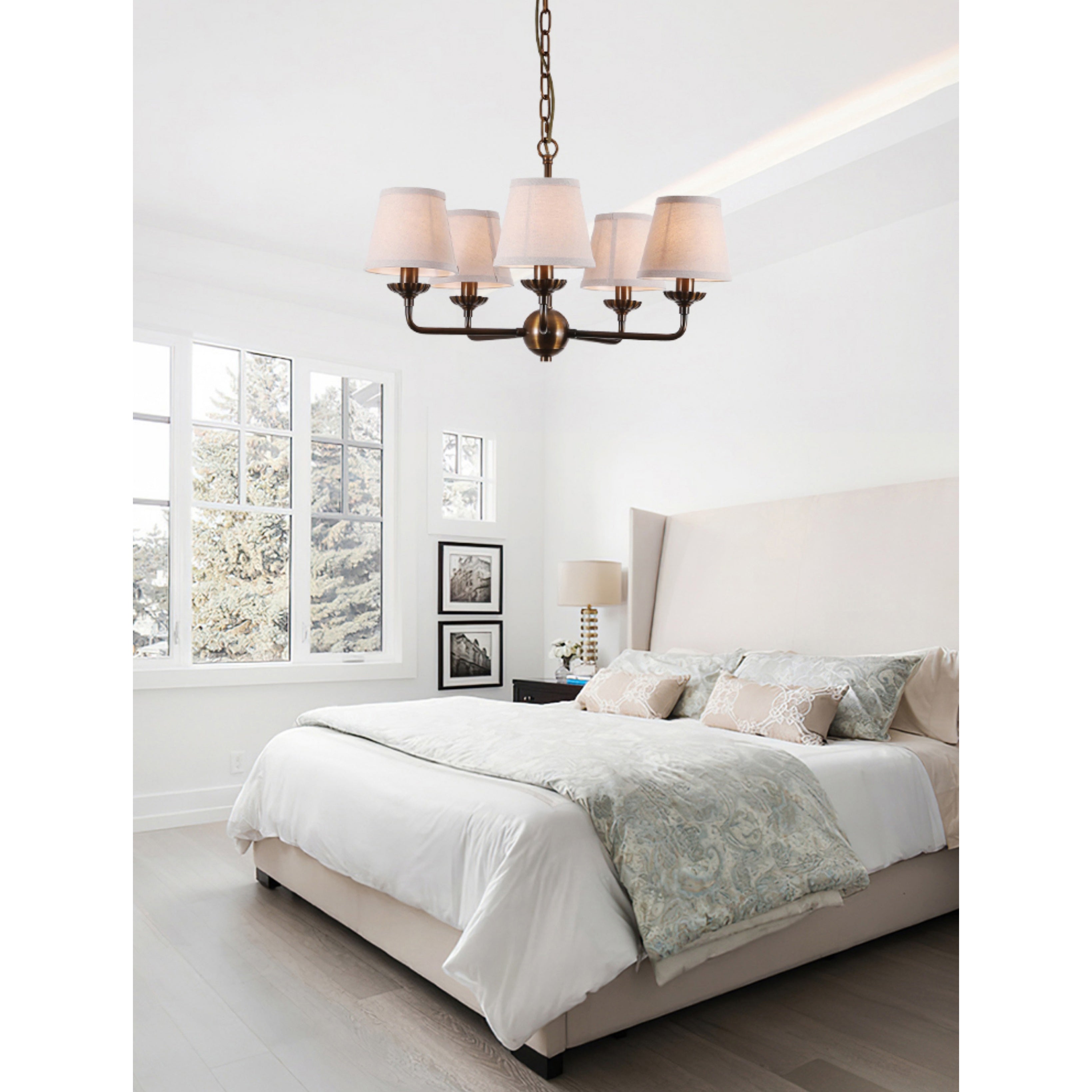 Gloruvyh Ancien Industriel Tissu Métal Lustre