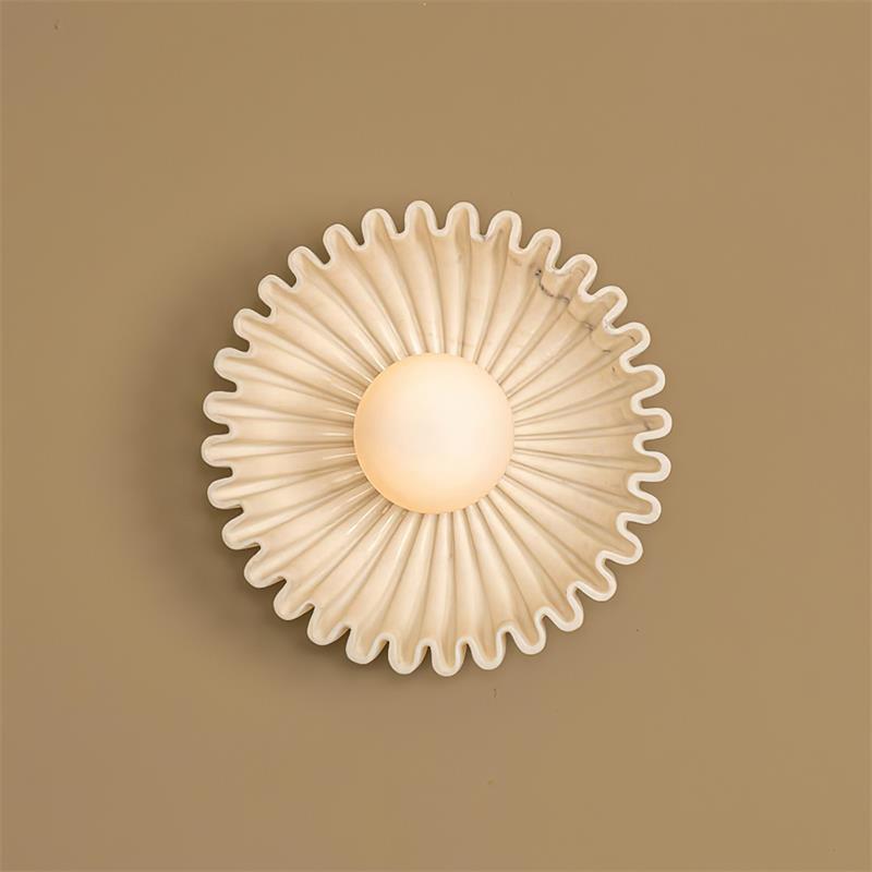 Applique Murale Céramique Verre Blanc Noir Beige Sculptural