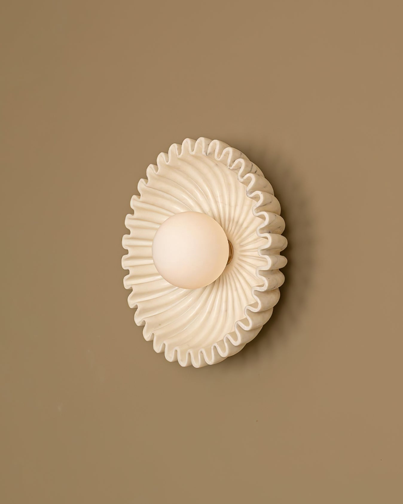 Applique Murale Céramique Verre Blanc Noir Beige Sculptural