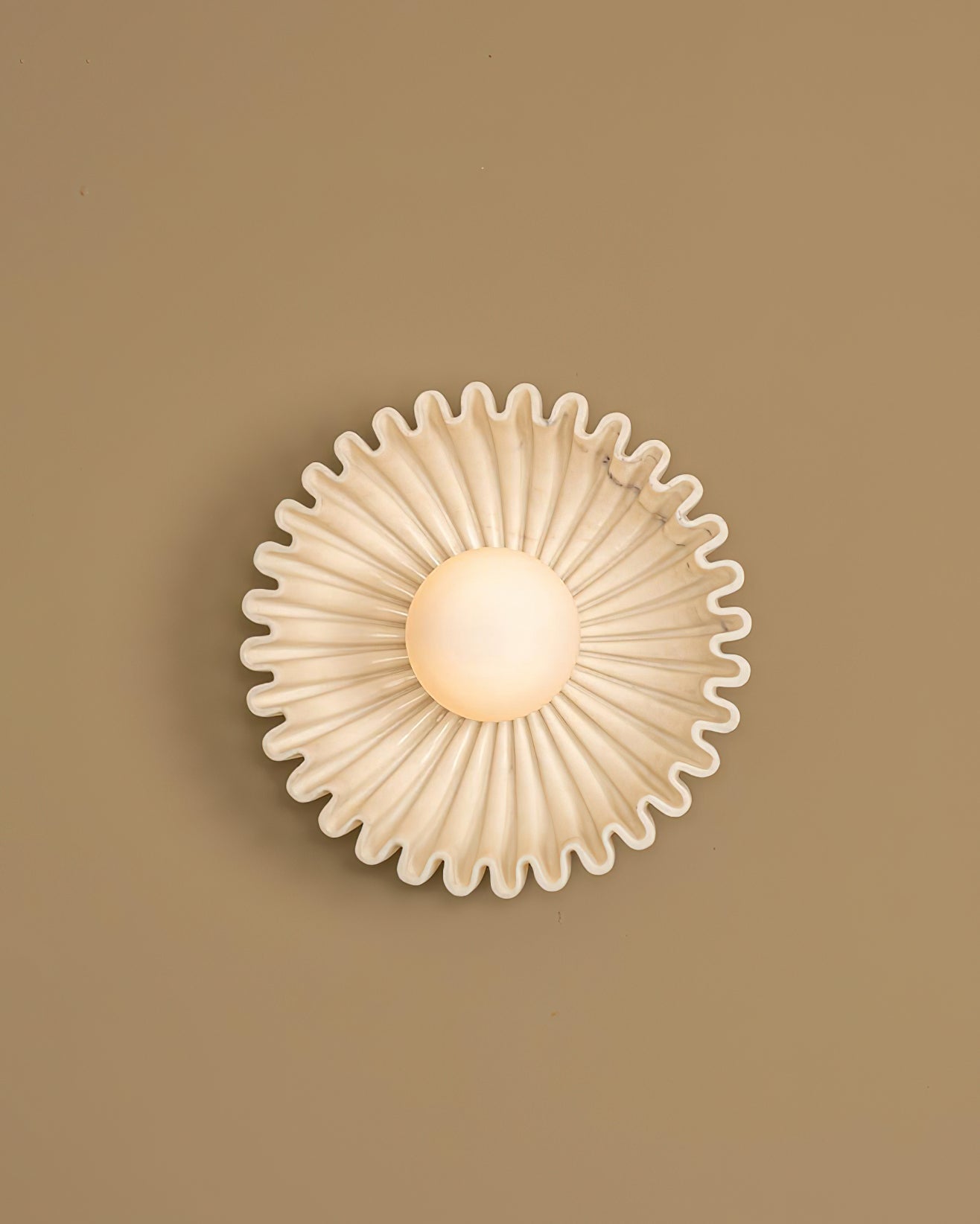 Applique Murale Céramique Verre Blanc Noir Beige Sculptural