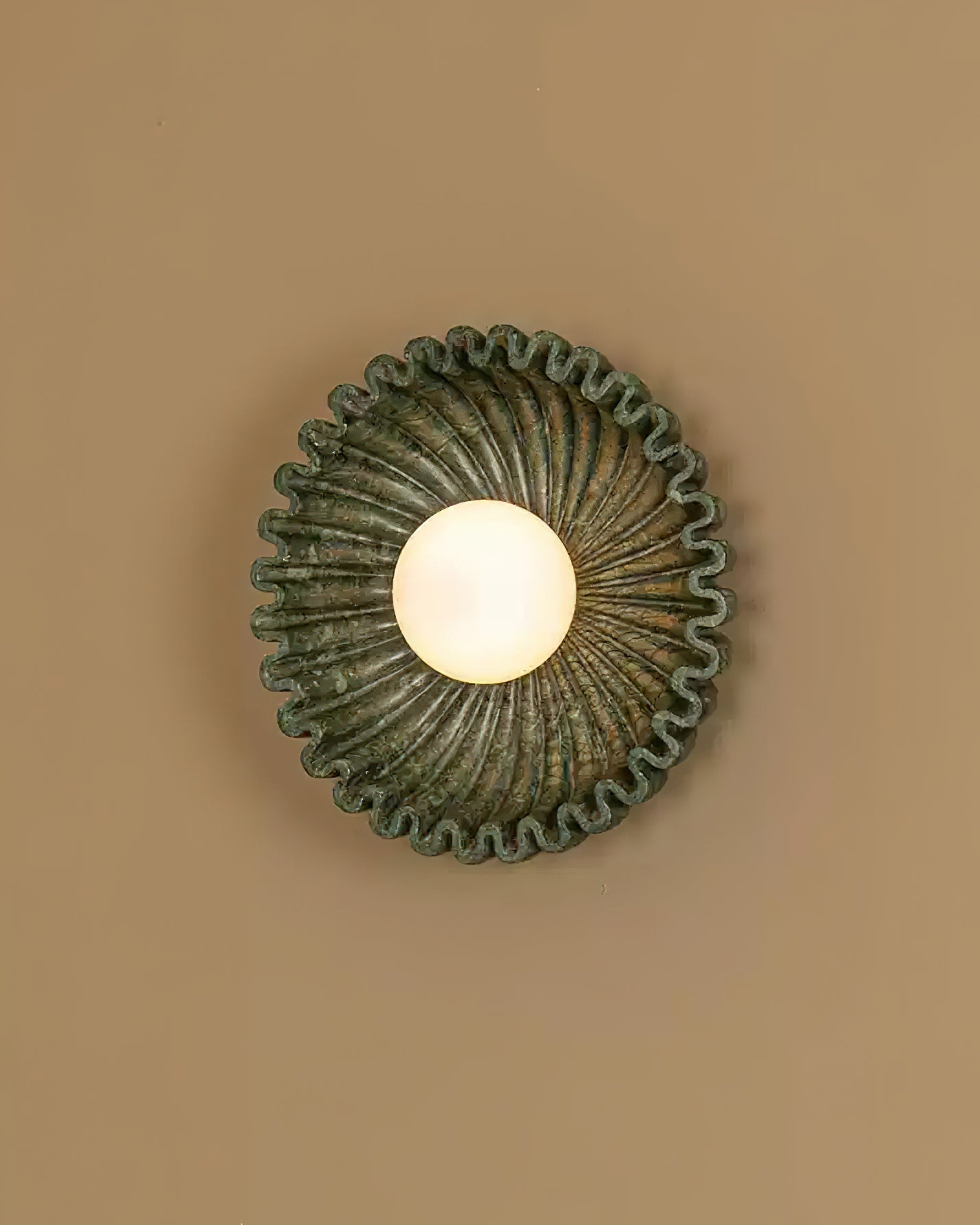 Applique Murale Céramique Verre Blanc Noir Beige Sculptural