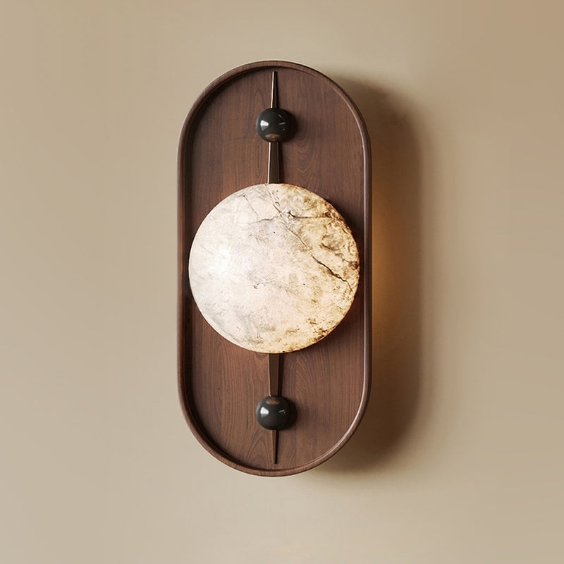 Ildvuvyh Moderne Minimaliste Métal Albâtre Applique Murale