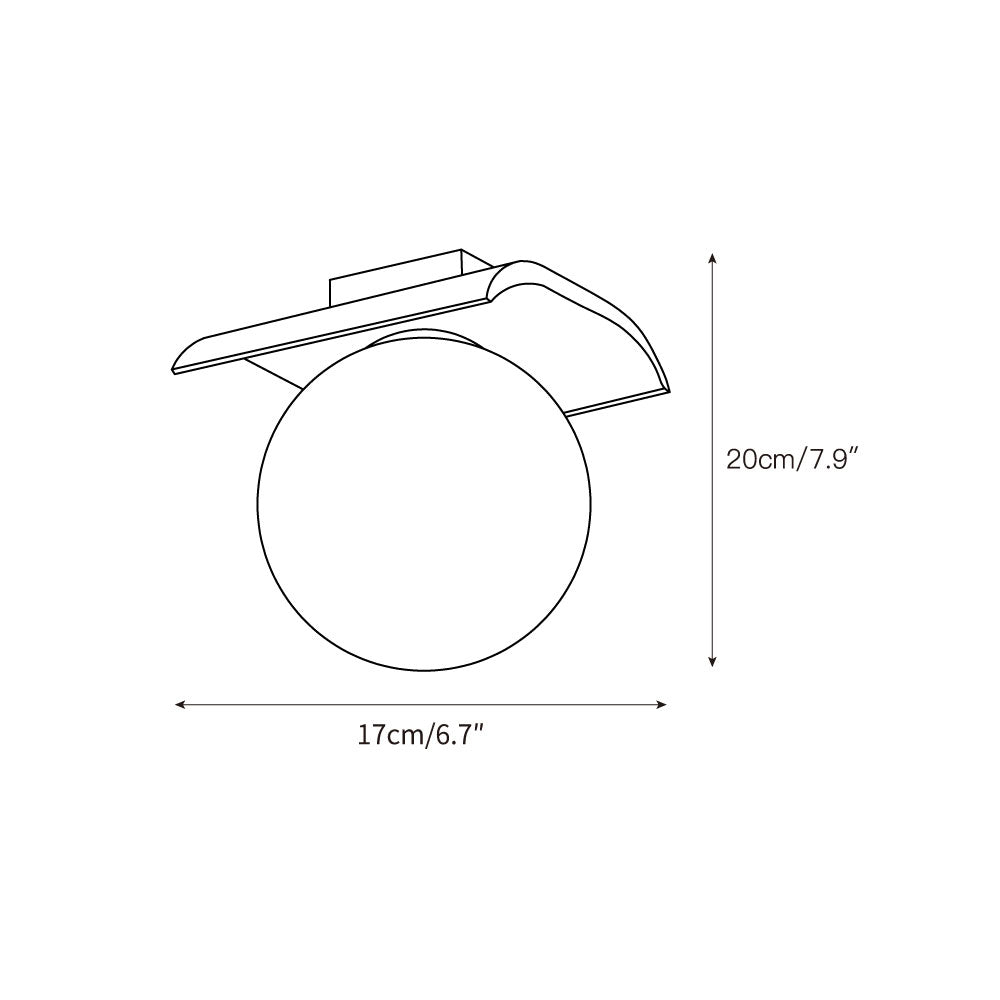 Bianca Globe Moderne Minimaliste Travertin Verre Plafonnier