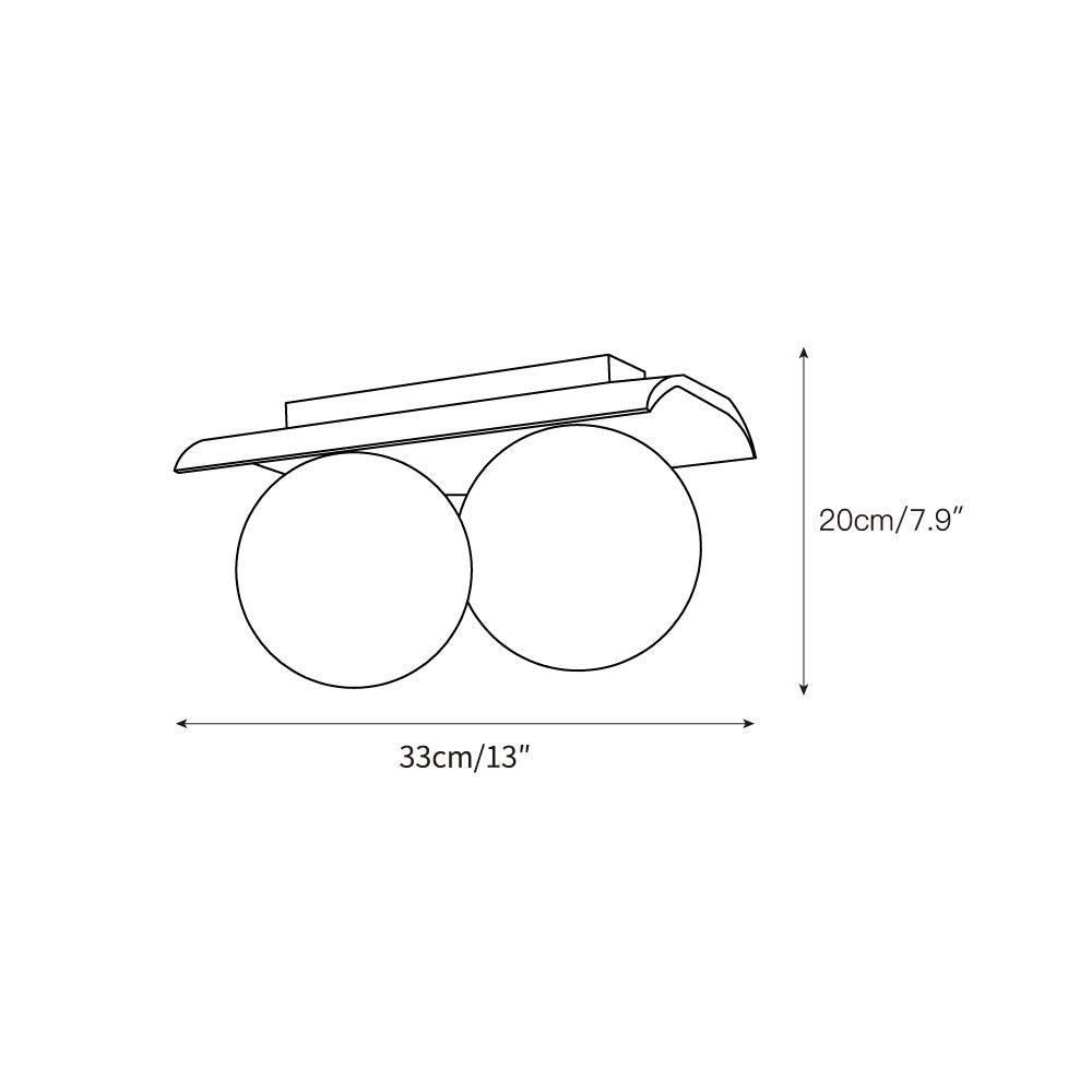 Bianca Globe Moderne Minimaliste Travertin Verre Plafonnier