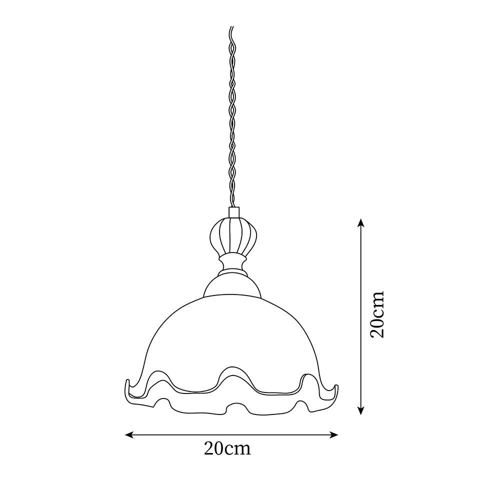 Valo Suspension Vintage Romantique en Verre