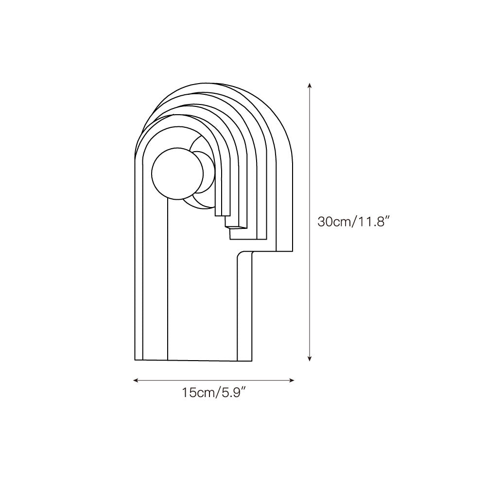 Mjolkuvyh Moderne Minimaliste Travertin Applique Murale