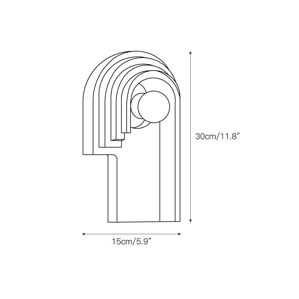 Mjolkuvyh Moderne Minimaliste Travertin Applique Murale