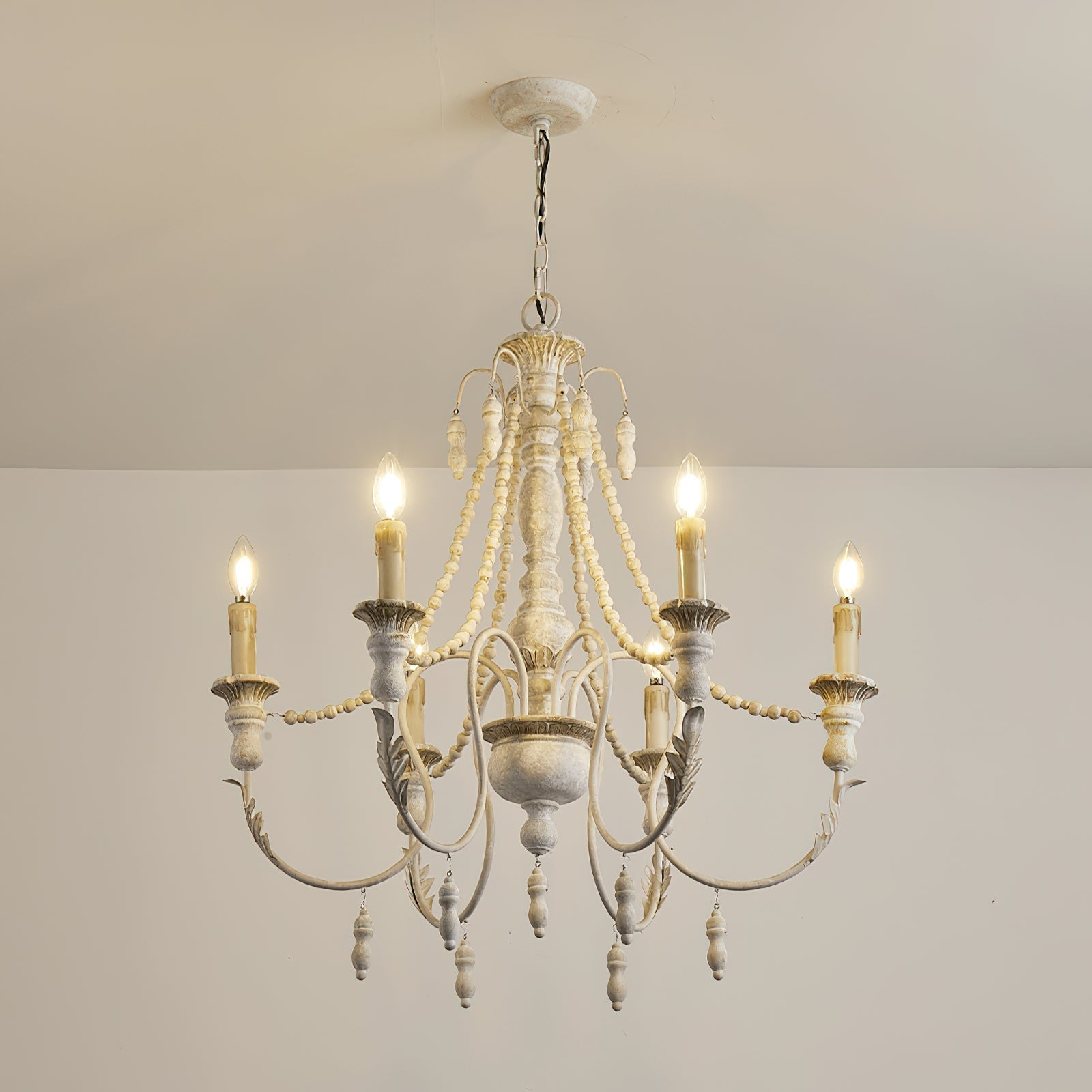 Norduvyh Postmodern Luxe Traditionnel Bois Métal Lustre
