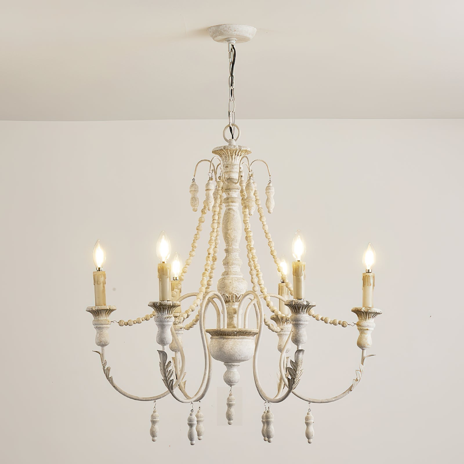 Norduvyh Postmodern Luxe Traditionnel Bois Métal Lustre