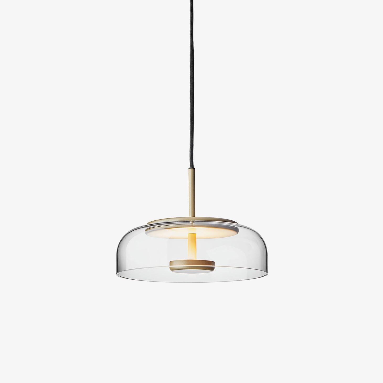 Lustra Suspension en Verre Transparent Élégante
