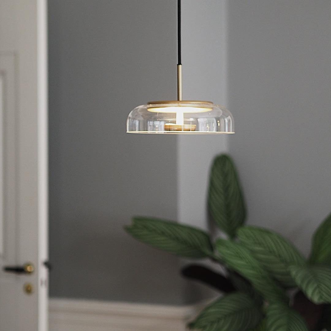 Lustra Suspension en Verre Transparent Élégante