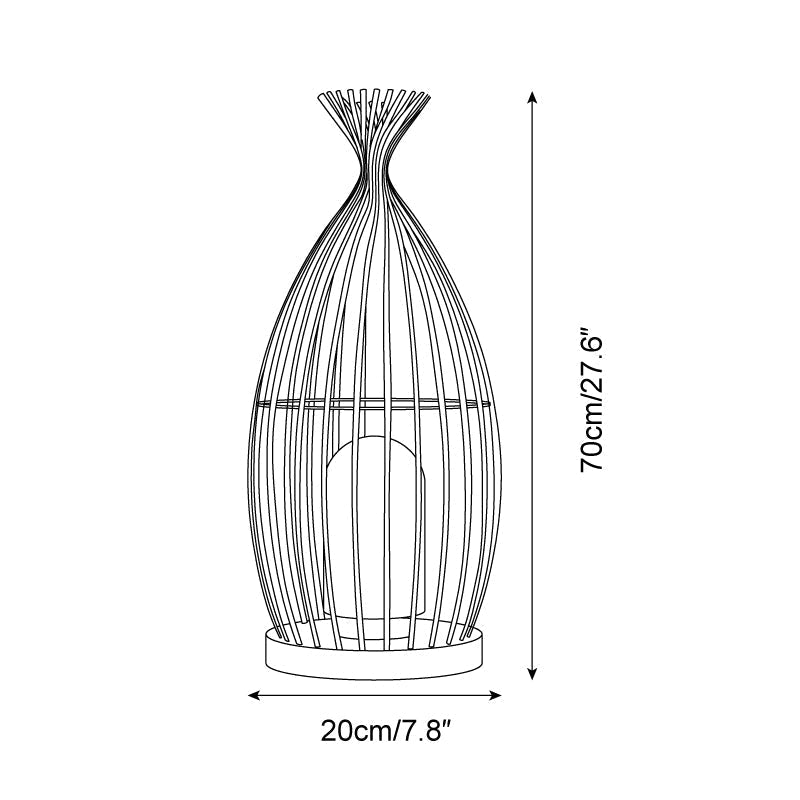Birdcage Lampe de Poteau Extérieure Cage Industrielle