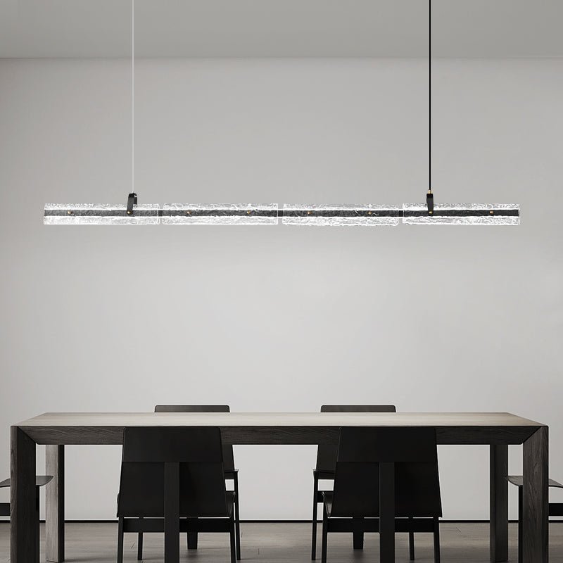 Cedorisra Luxe Glace Noir Verre Suspension
