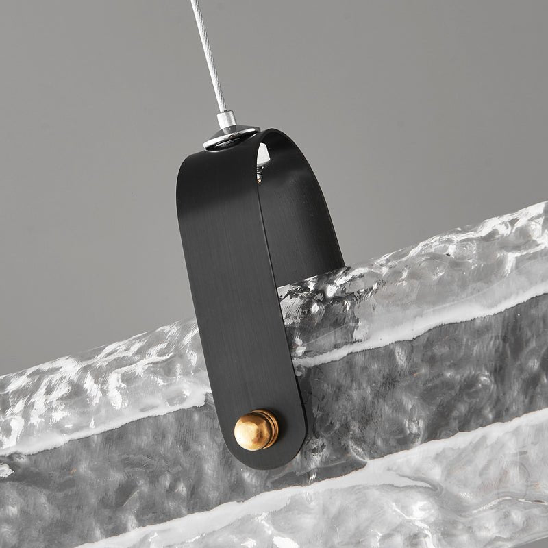 Cedorisra Luxe Glace Noir Verre Suspension
