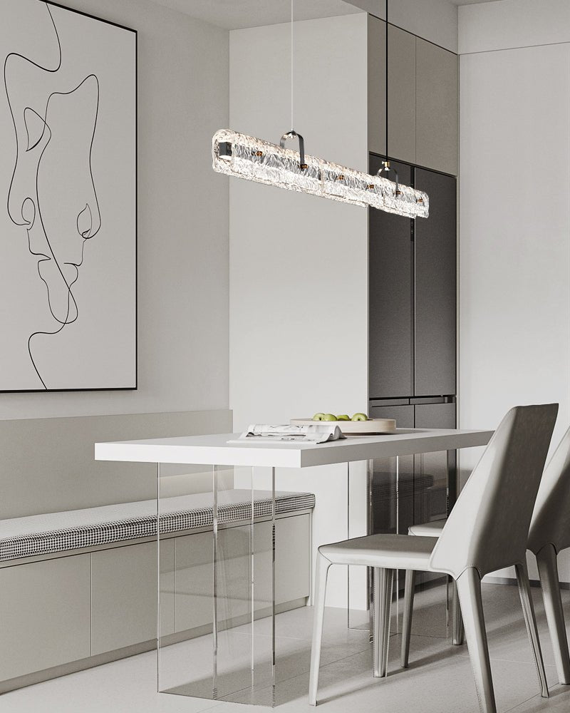 Cedorisra Luxe Glace Noir Verre Suspension