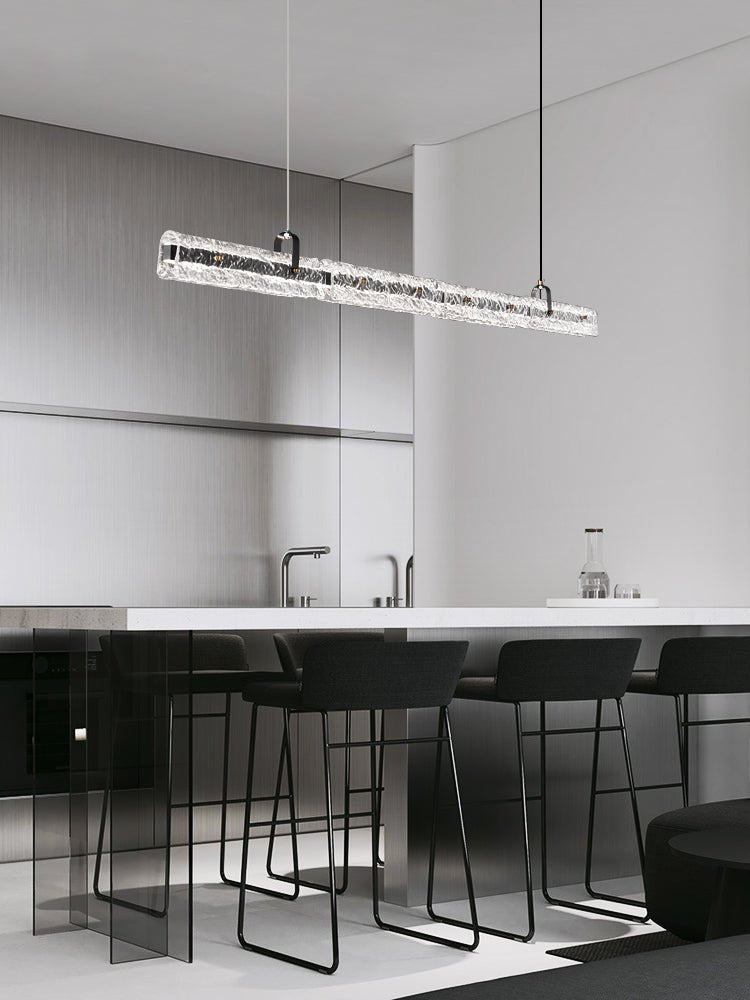 Cedorisra Luxe Glace Noir Verre Suspension