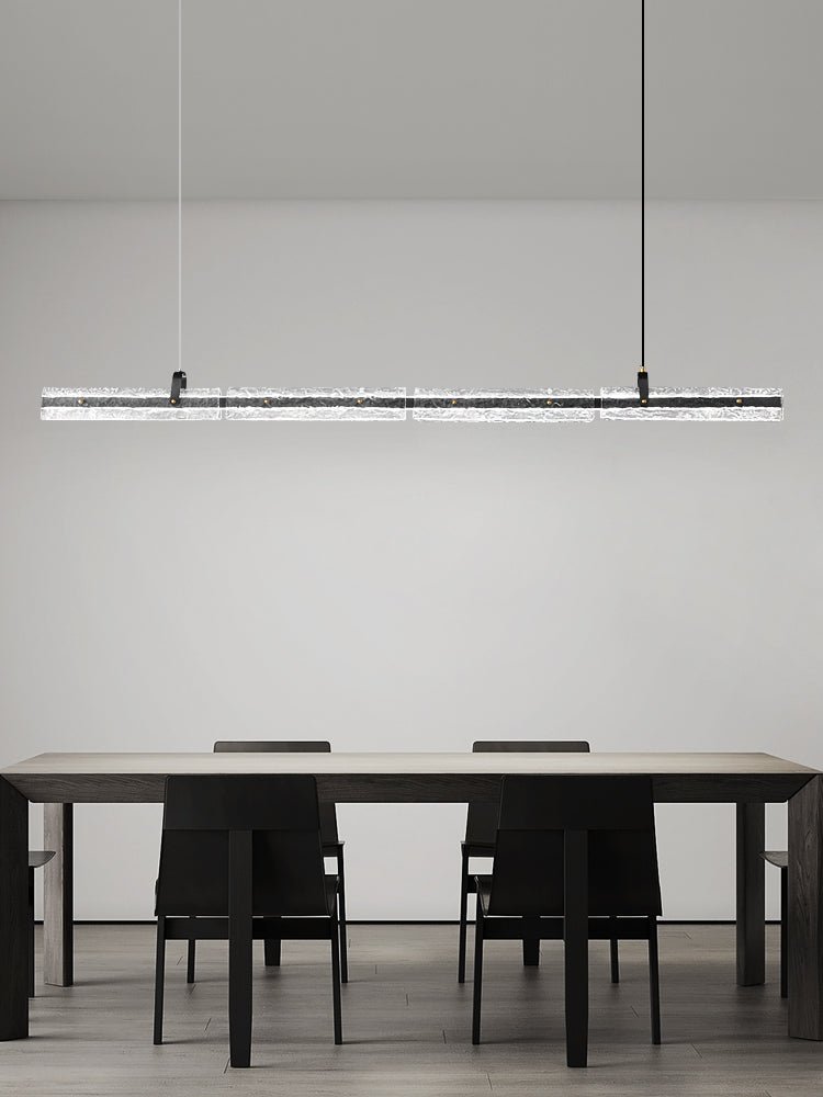 Cedorisra Luxe Glace Noir Verre Suspension