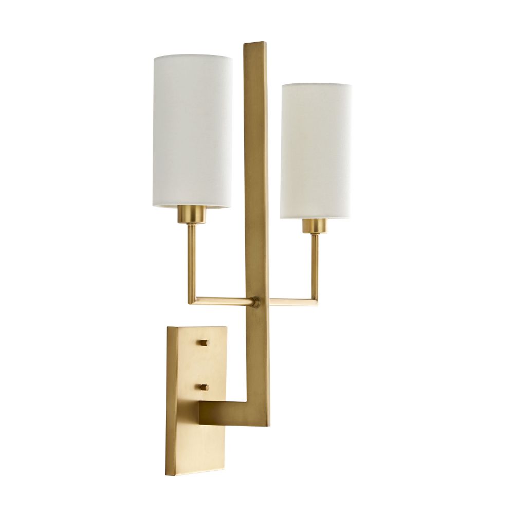 Qvistuvyj Moderne Minimaliste Métal Tissu Applique Murale