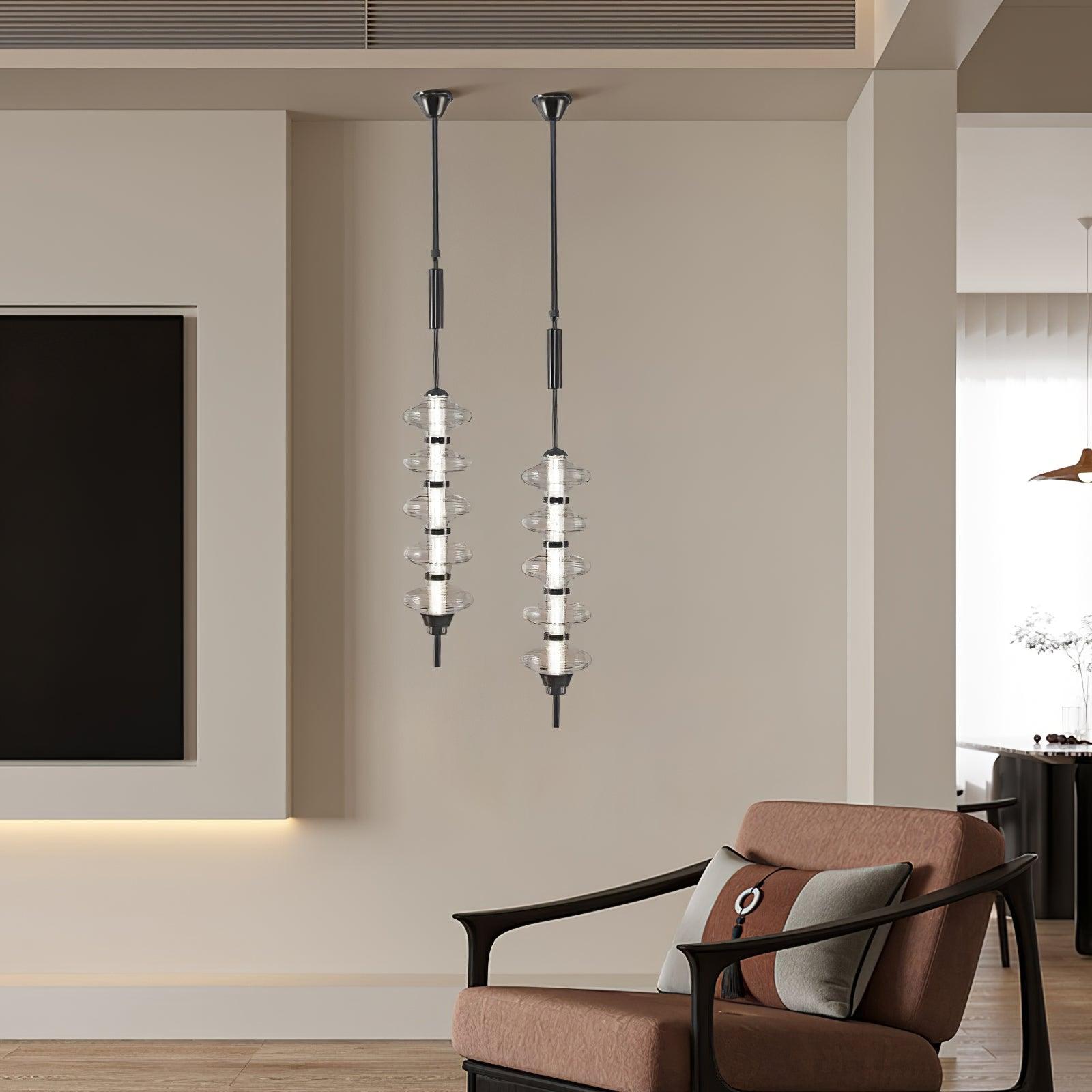 Vesperare Suspension en verre élégante