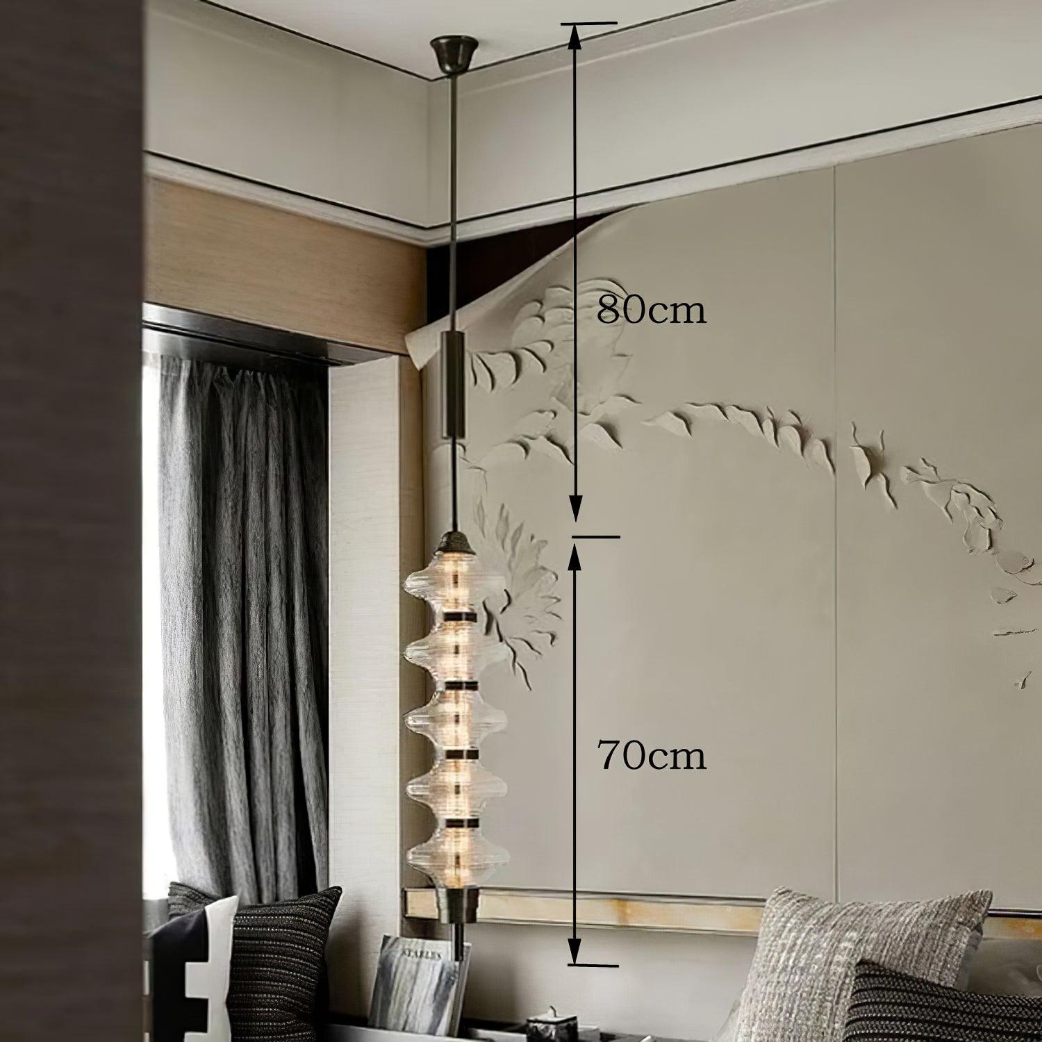Vesperare Suspension en verre élégante