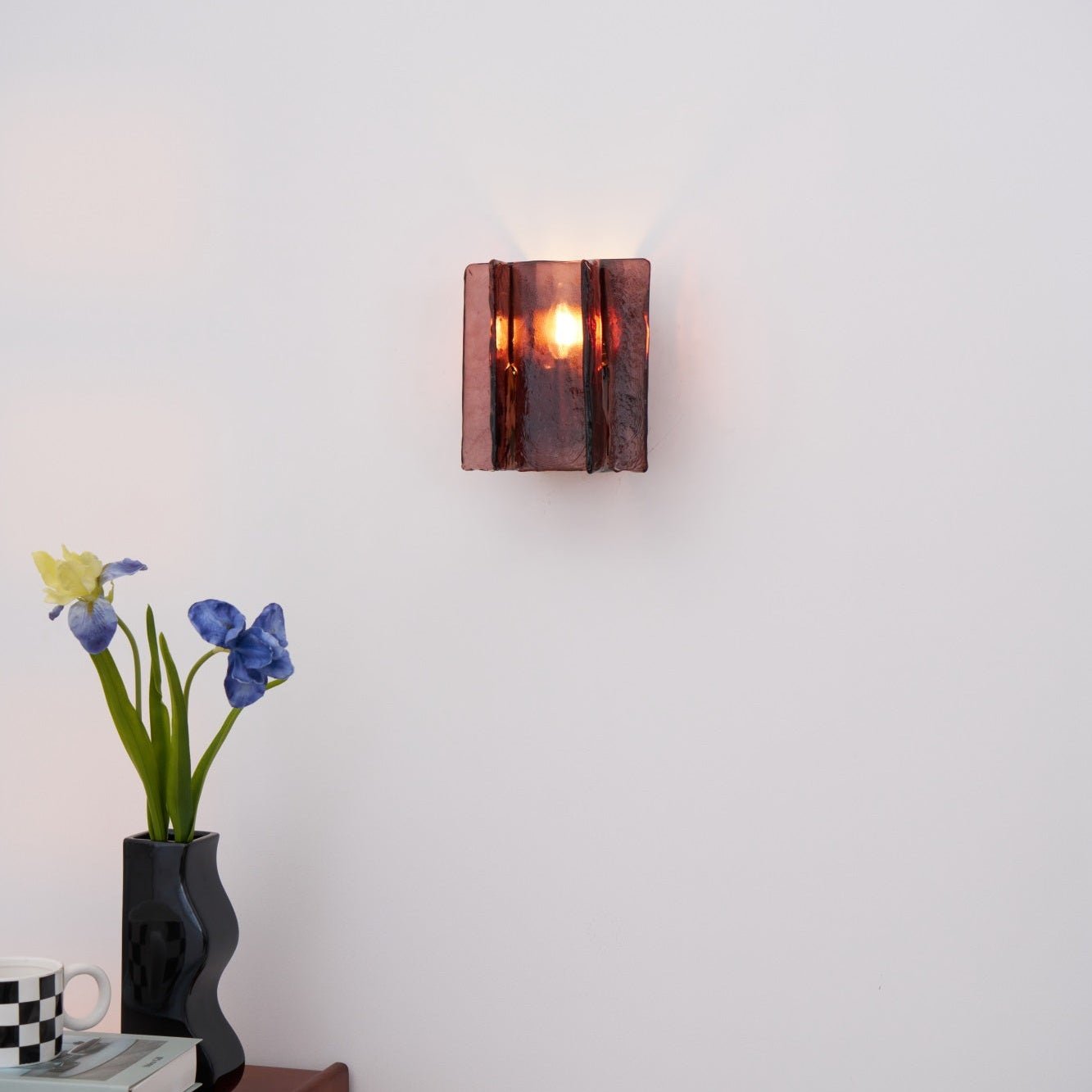Lustra Wall Light Brass Glass Clear
