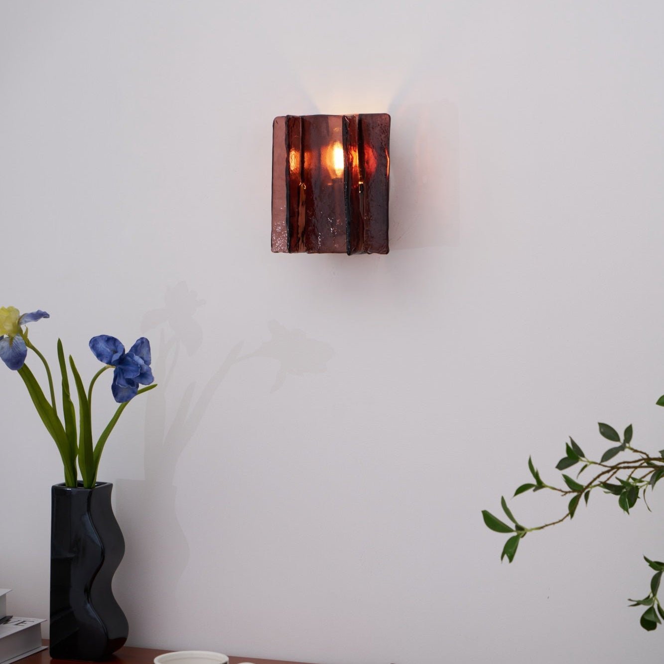 Lustra Wall Light Brass Glass Clear