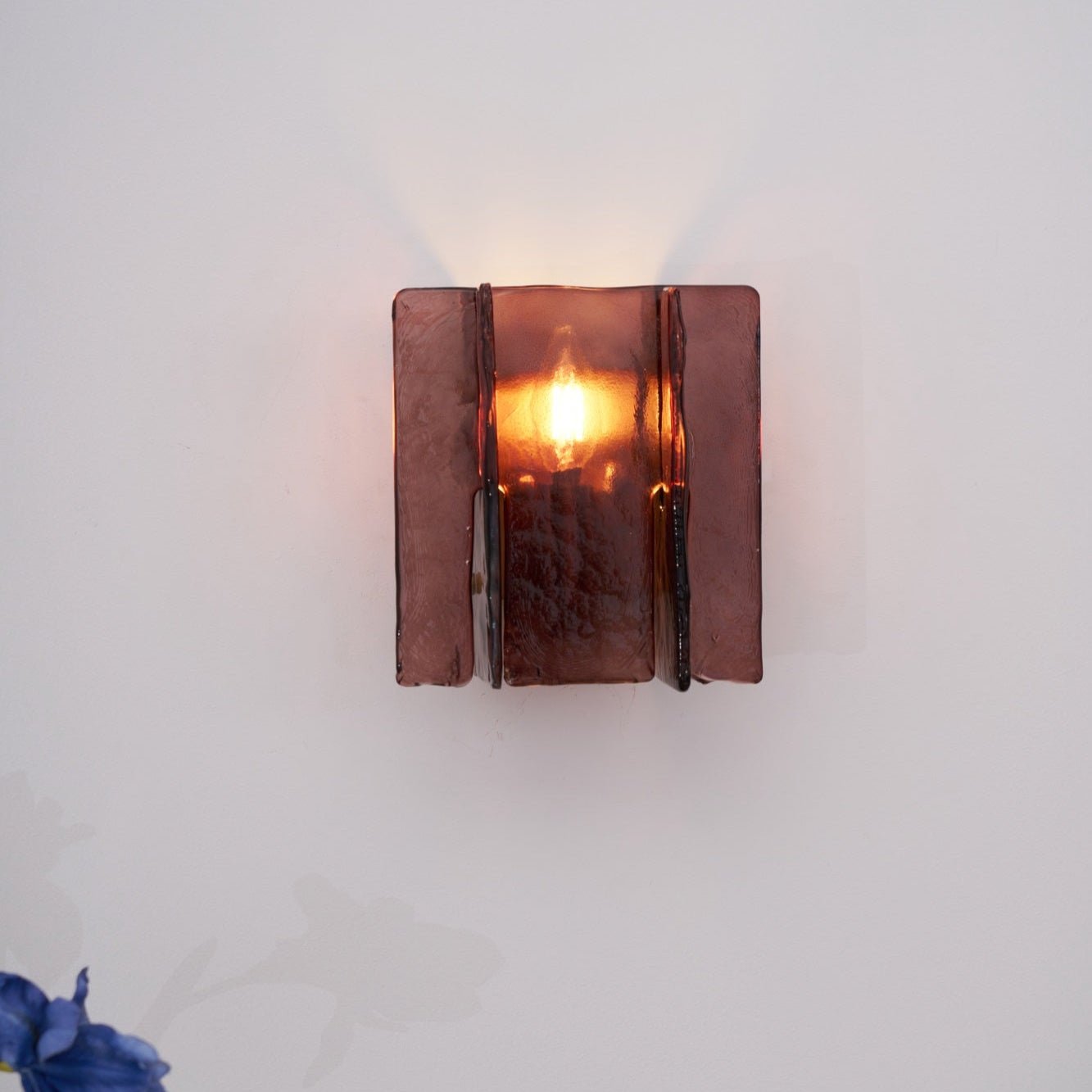 Solanic Lampe Murale Artistique en Verre Élégante