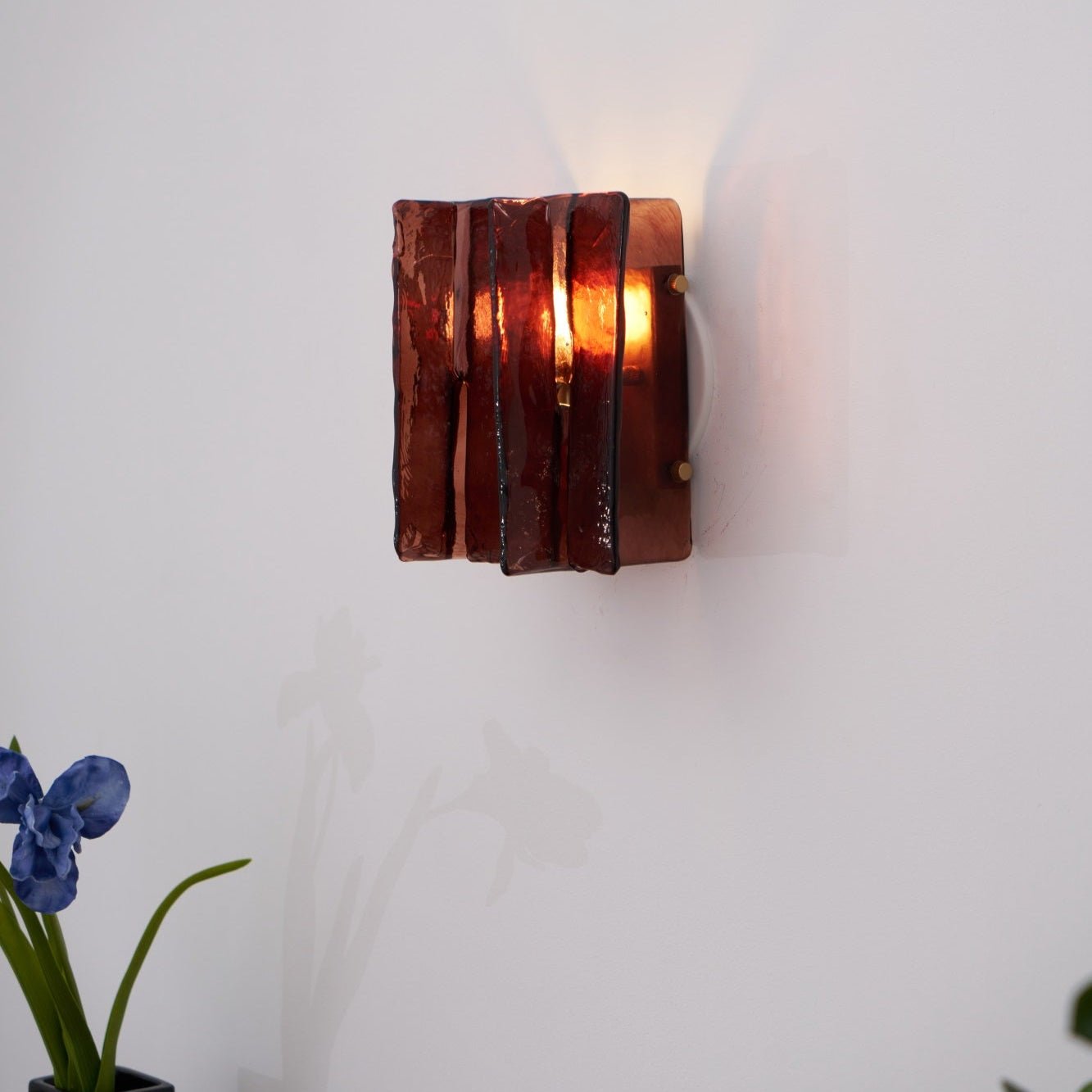 Solanic Lampe Murale Artistique en Verre Élégante