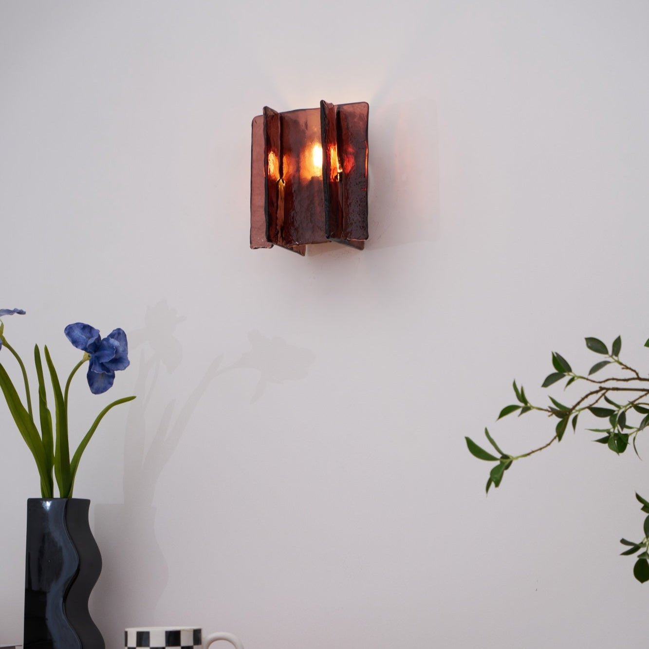 Lustra Wall Light Brass Glass Clear