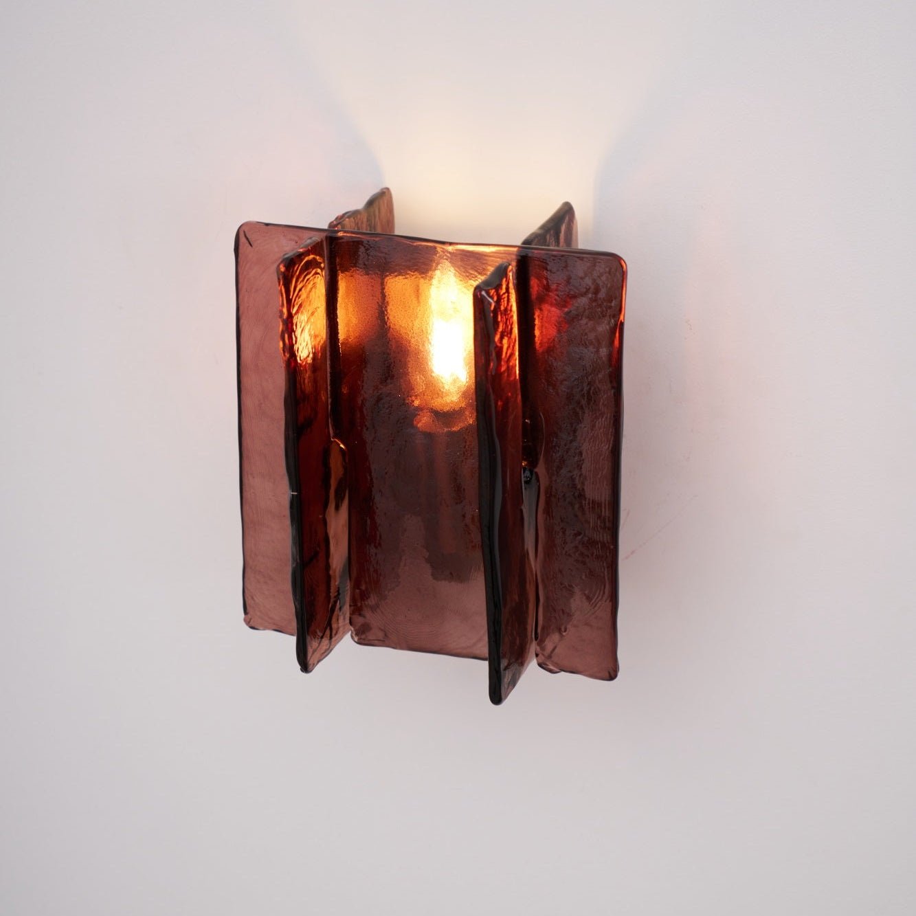 Solanic Lampe Murale Artistique en Verre Élégante