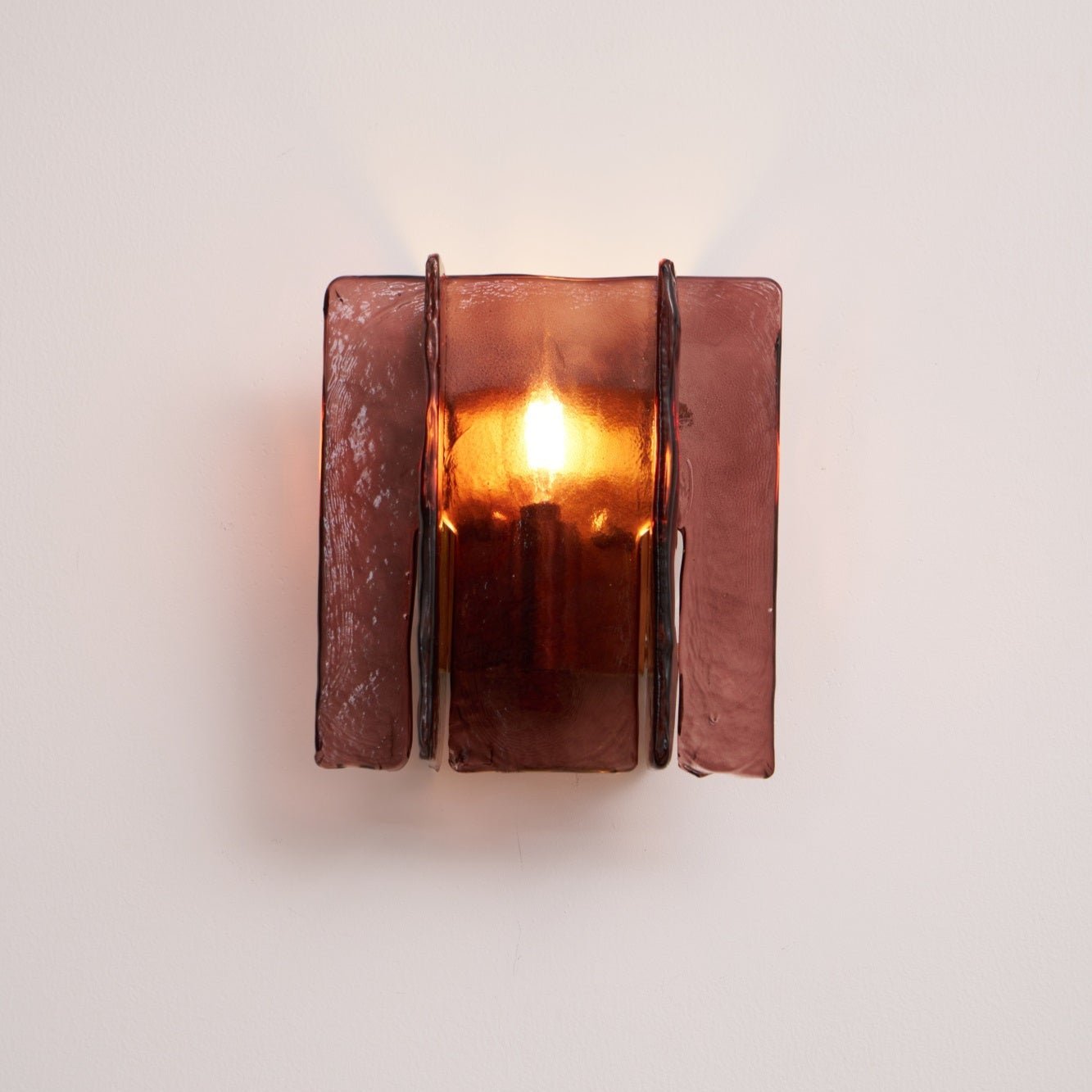 Solanic Lampe Murale Artistique en Verre Élégante