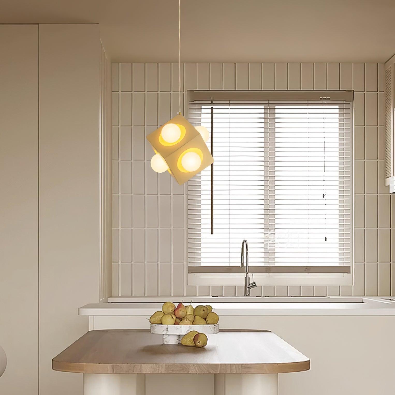 Block Lampe Suspendue Cubique Minimaliste