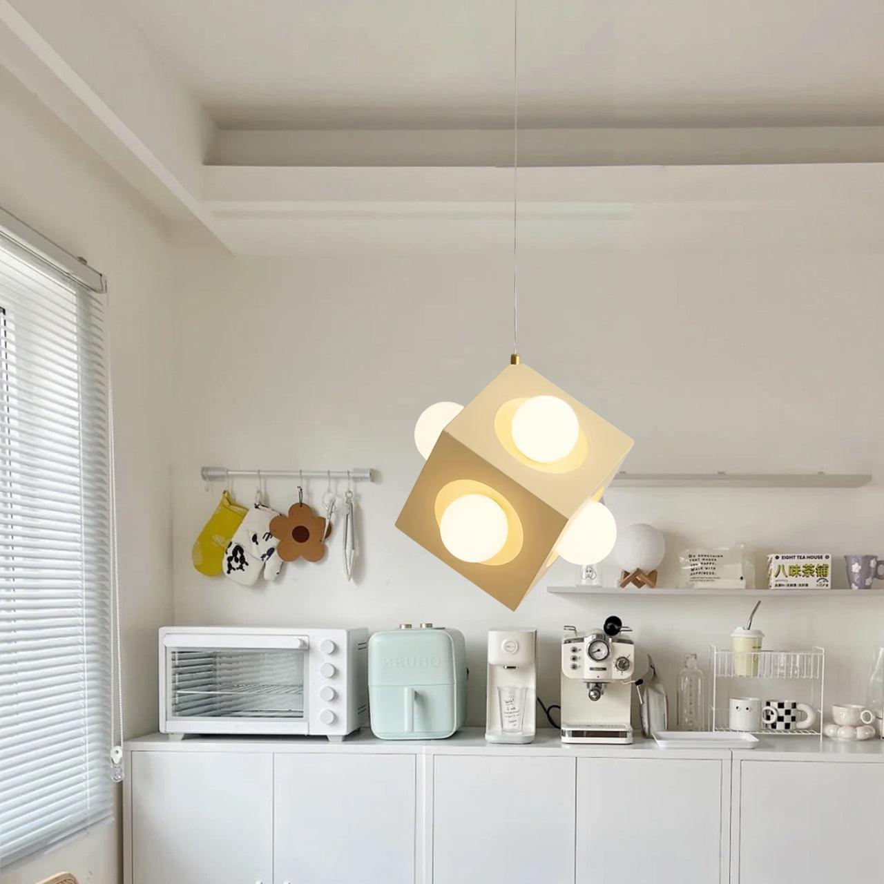 Block Lampe Suspendue Cubique Minimaliste