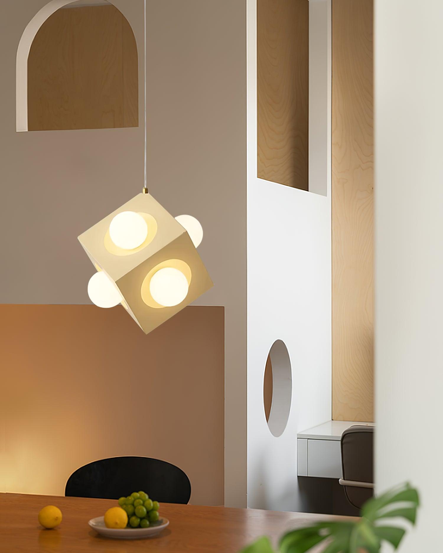 Block Lampe Suspendue Cubique Minimaliste