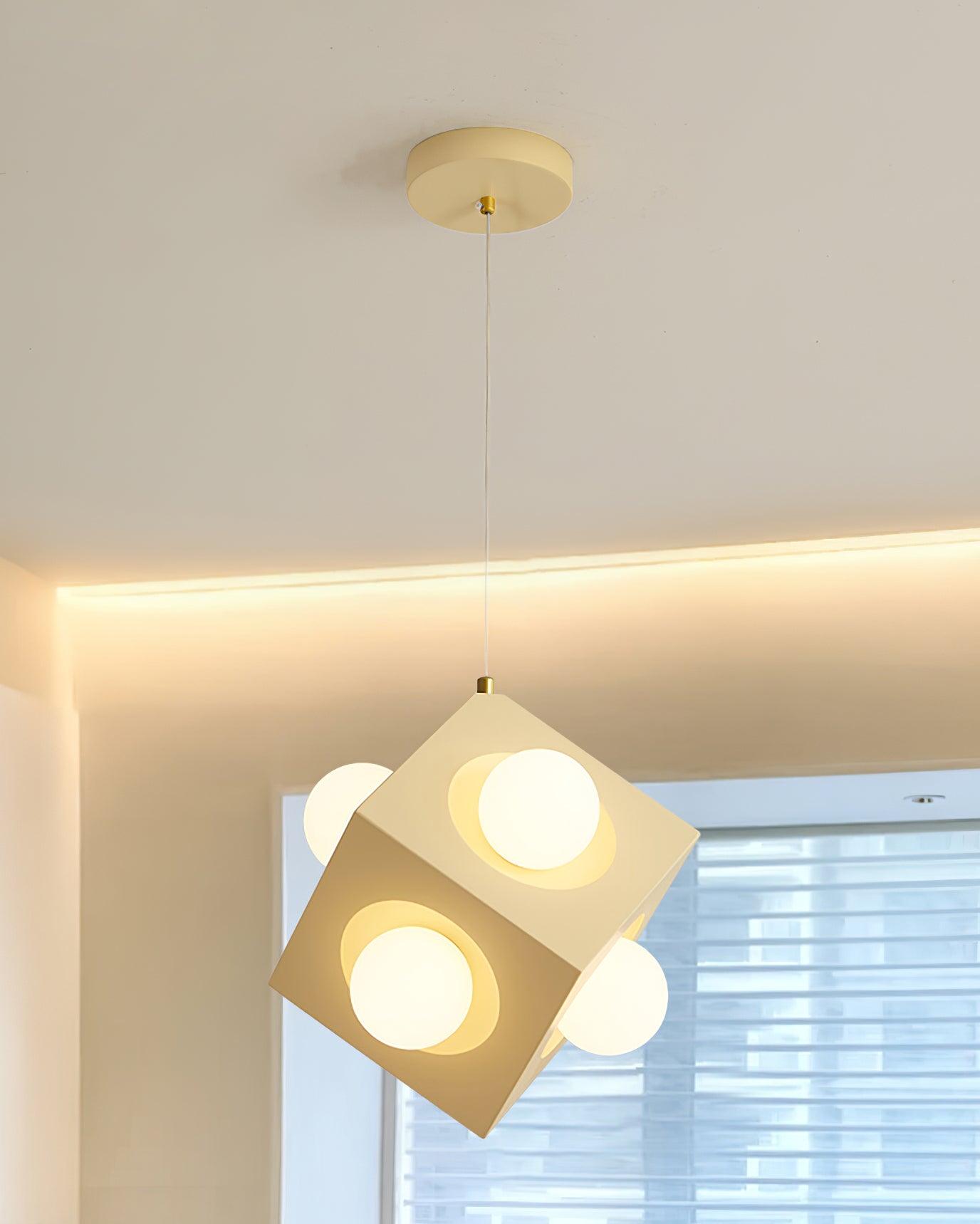 Block Lampe Suspendue Cubique Minimaliste