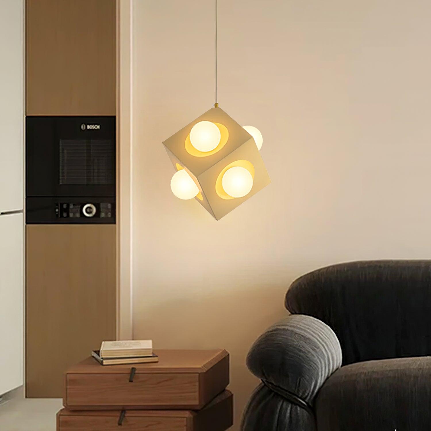 Block Lampe Suspendue Cubique Minimaliste
