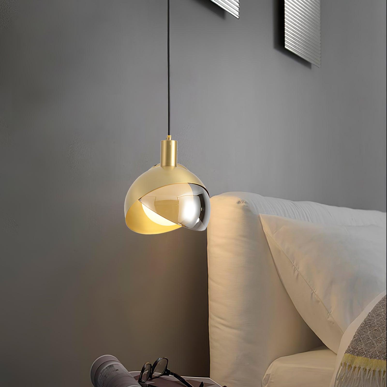 Solara Suspension Demi-Dôme Globe Mid-Century