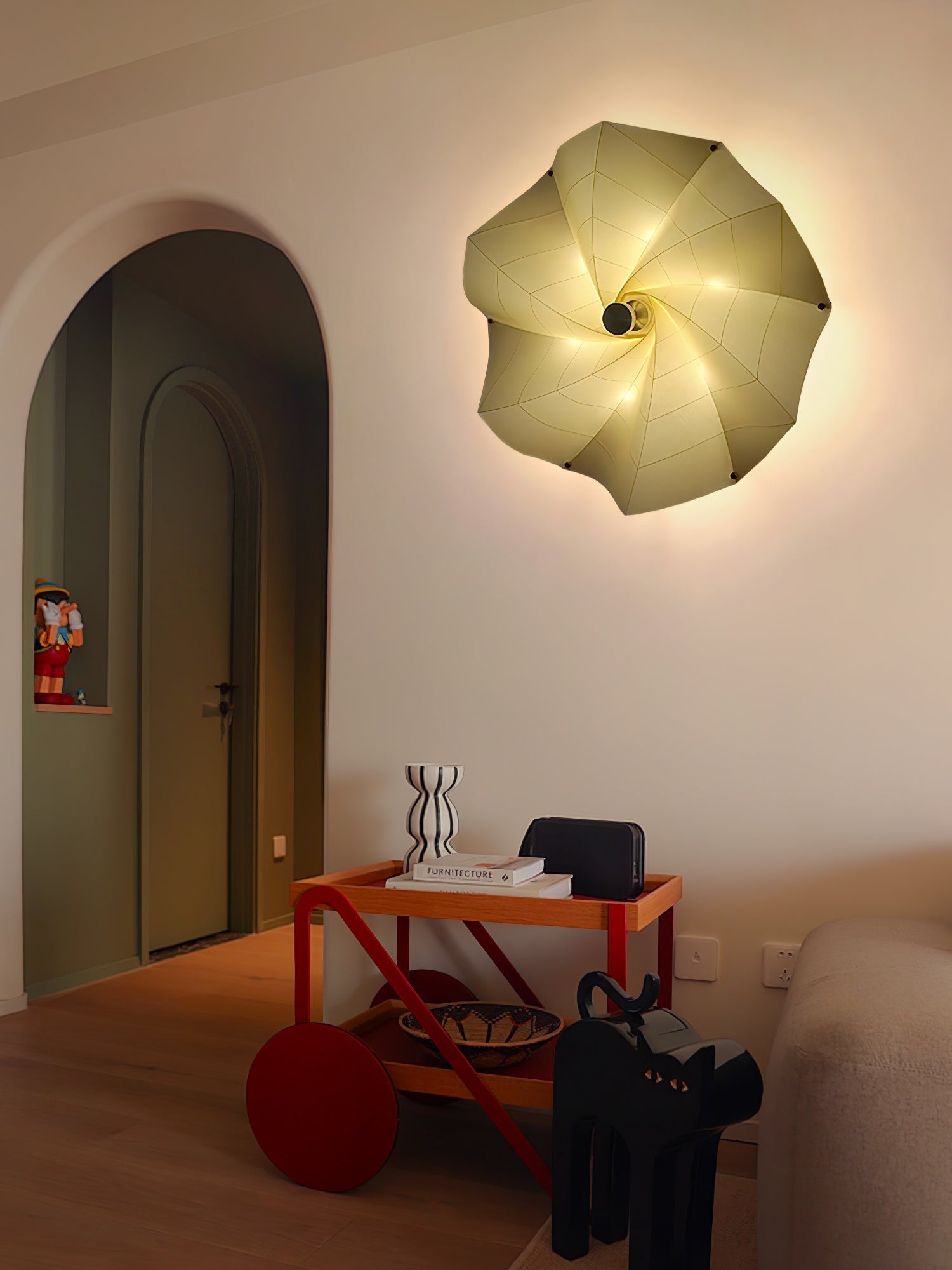 Vadorir Spiral Fabric Pendant Light