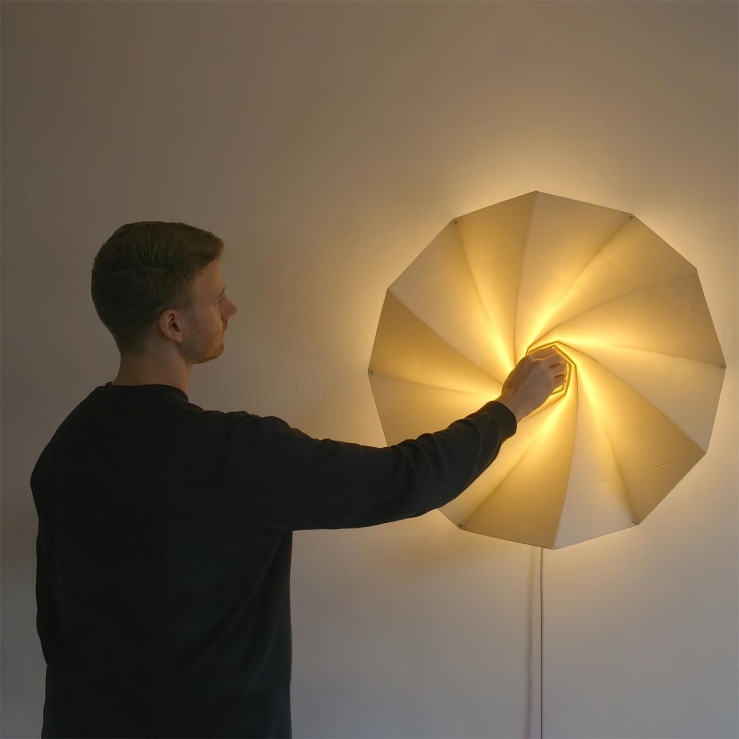 Echo Applique Murale Moderne LED Abat-jour Spiralé