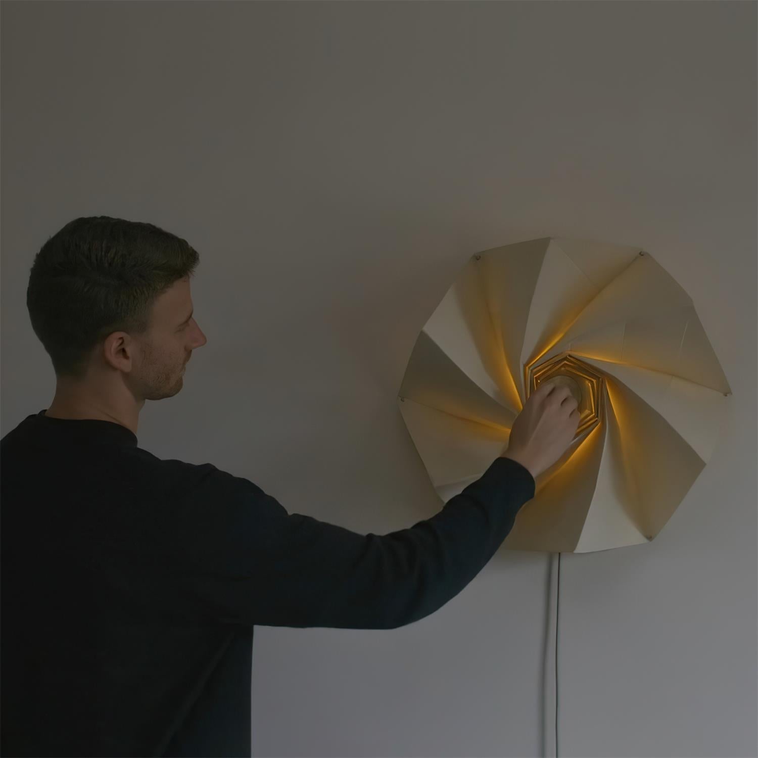 Echo Applique Murale Moderne LED Abat-jour Spiralé