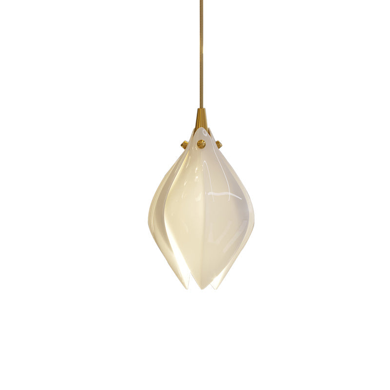 Lustra Suspension Lampe Céramique Florale Blanche