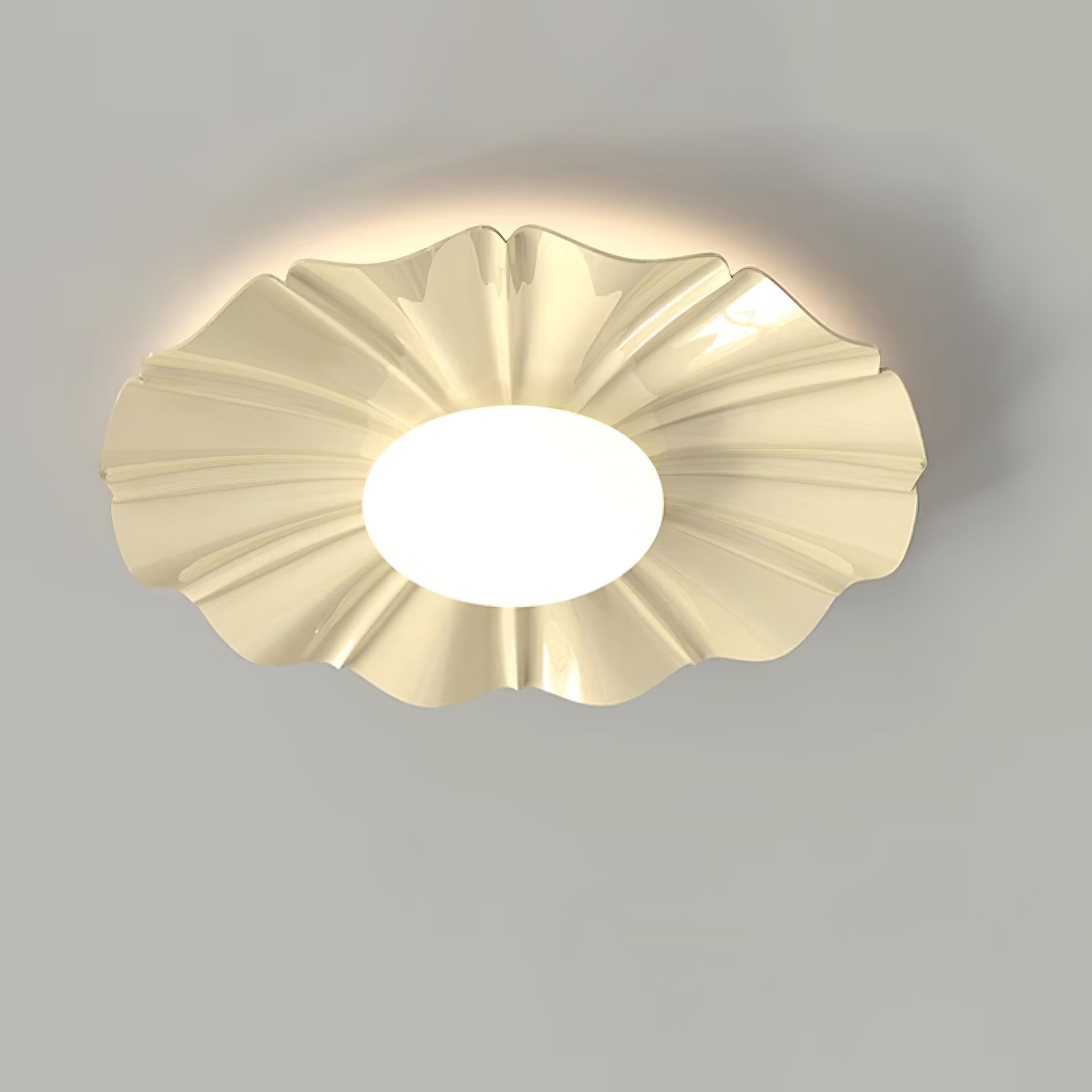 Lustra Plafonnier Or LED Sculpté pour Chambre