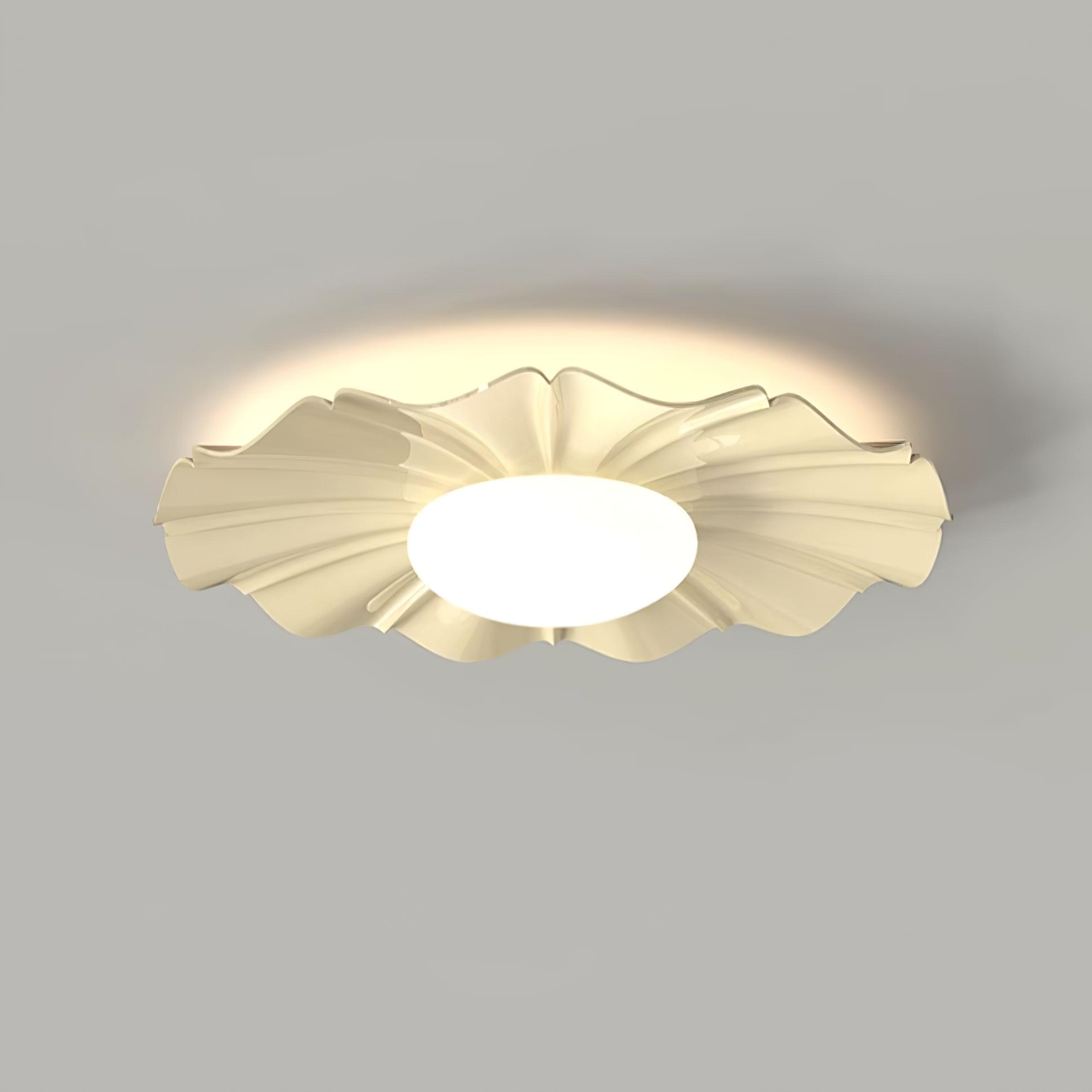 Lustra Plafonnier Or LED Sculpté pour Chambre
